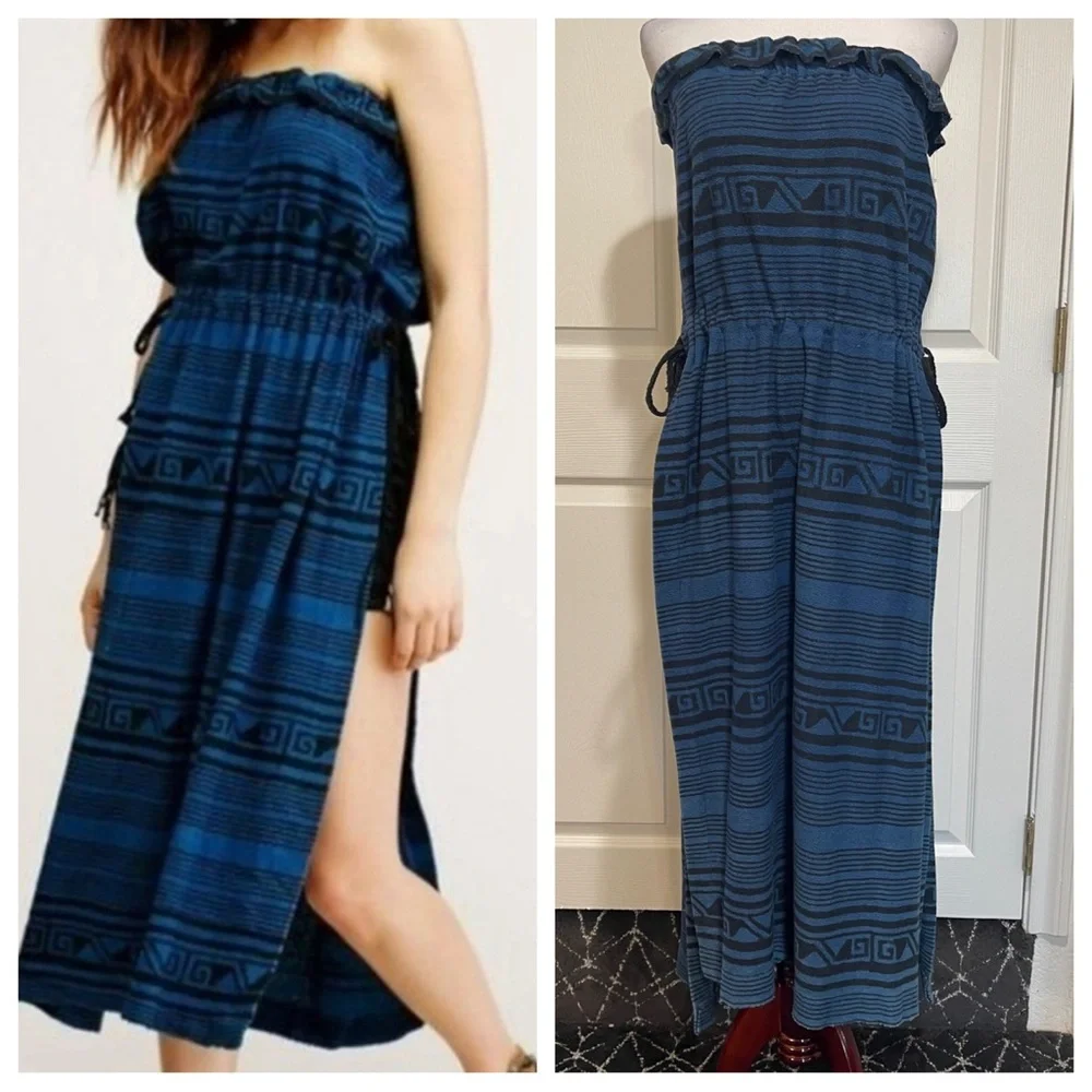 NWT! Free People New Romantics Heirloom Madagascar Aztec Maxi Dress